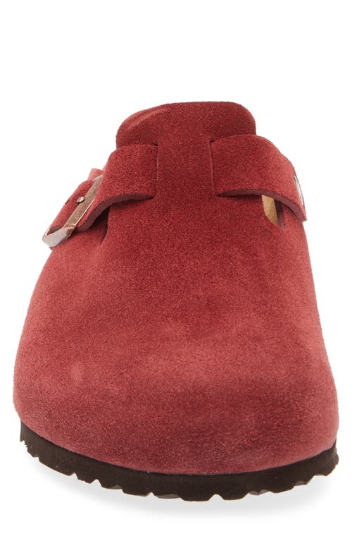 Birkenstock Boston Soft Clog In Burgundy