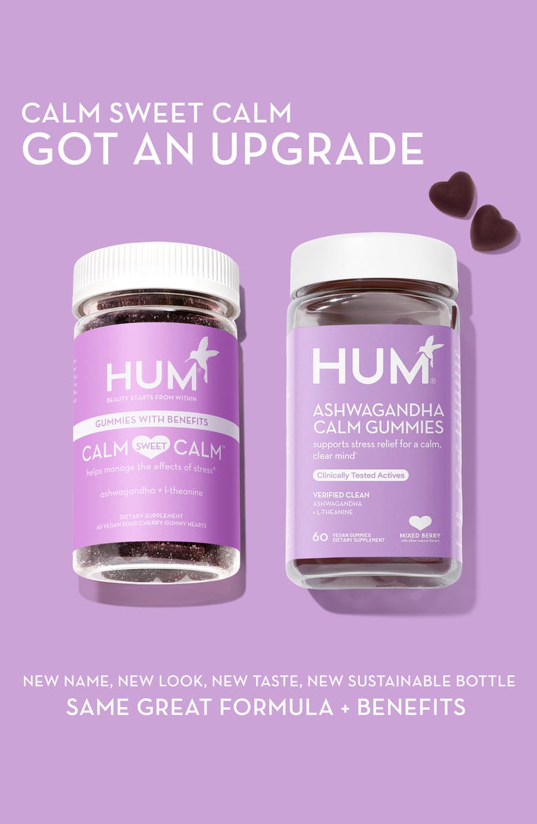 Hum Nutrition Ashwagandha Calm Gummy Dietary Supplement, Alternate, color, 