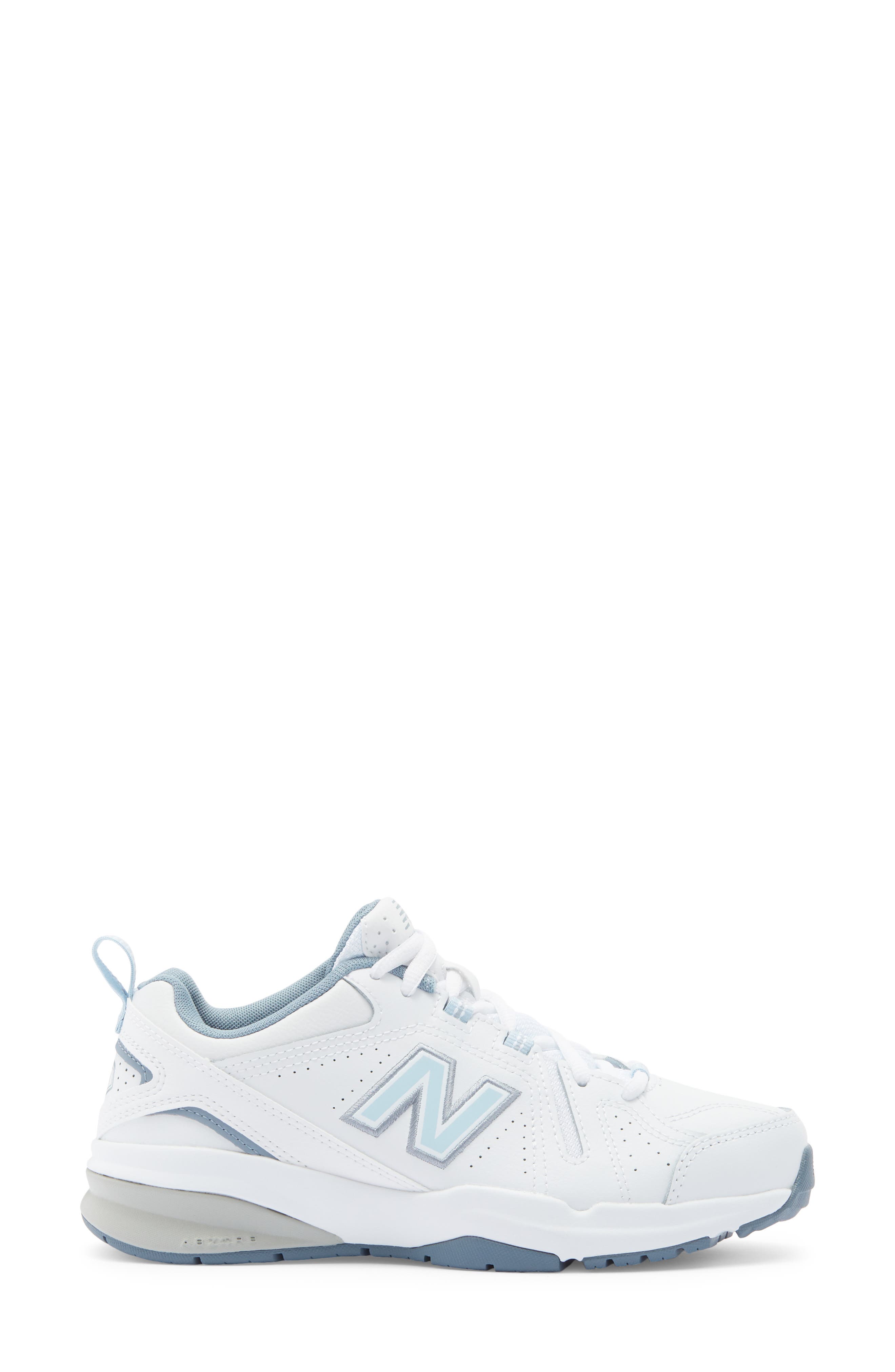 New Balance 608v5 Trainer Sneaker, Alternate, color, White/Blue