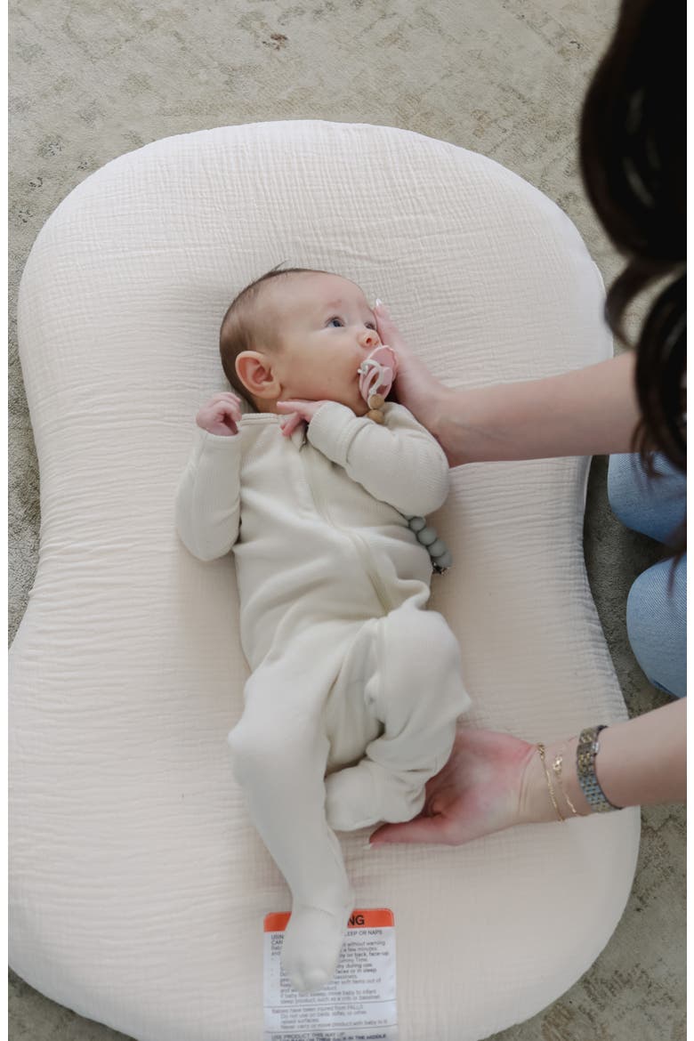 Lounger Curve Muslin Cover, Alternate, color, NATURAL