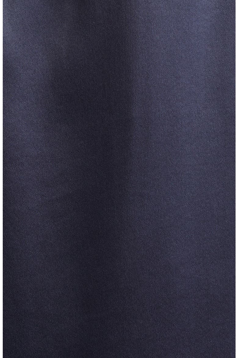 Short Sleeve Silk Top, Alternate, color, NAVY