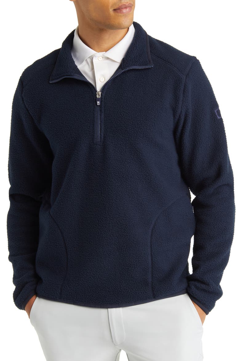 Cascade Fleece Pullover, Main, color, NAVY BLUE