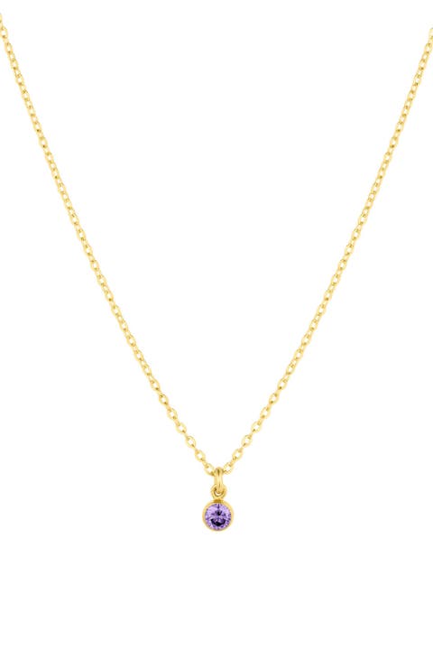 Birthstone Charm Necklace