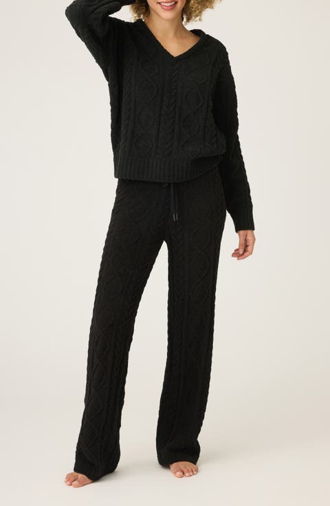 Cozy Cable Knit Chenille Pajamas