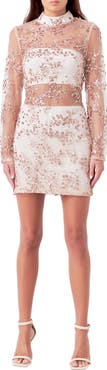 Endless Rose Long Sleeve Sequin Minidress