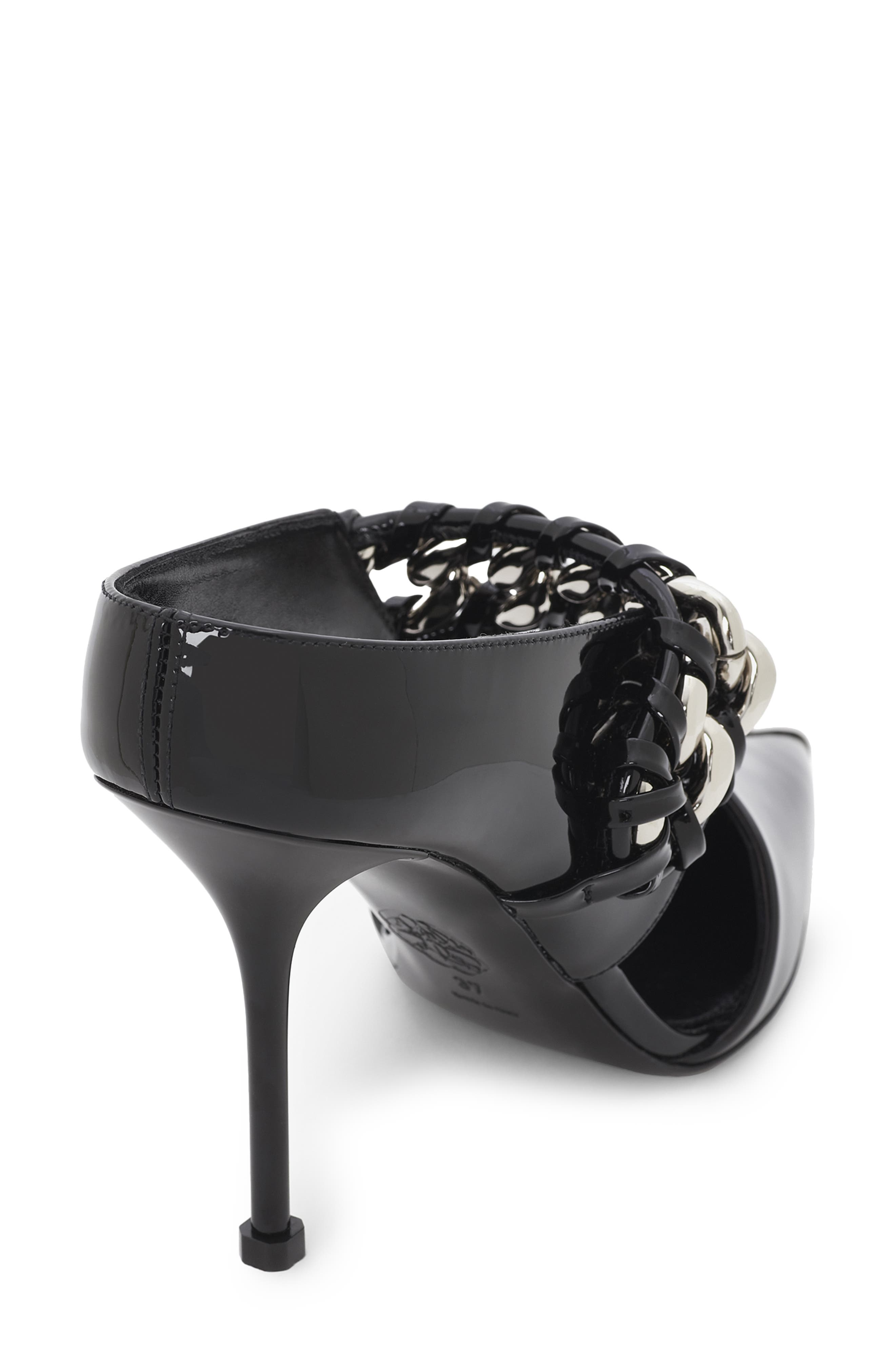 McQueen Punk Pointed Toe Mule, Alternate, color, 