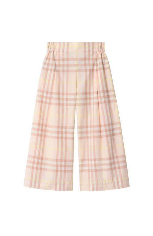 Burberry Kids'  Check Cotton Trousers