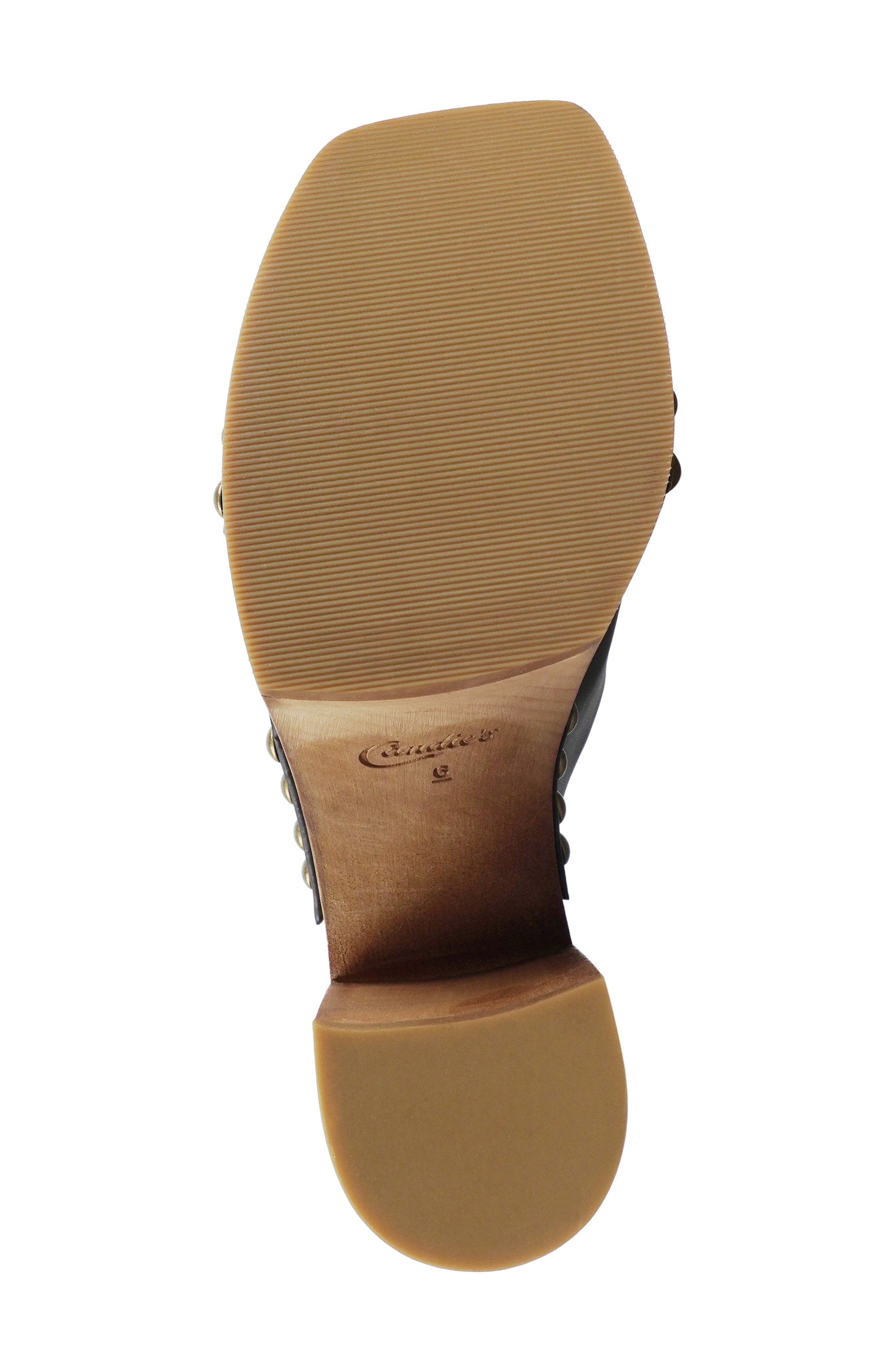 Candie
s Maggy Platform Slide Sandal, Alternate, color, Black Leather