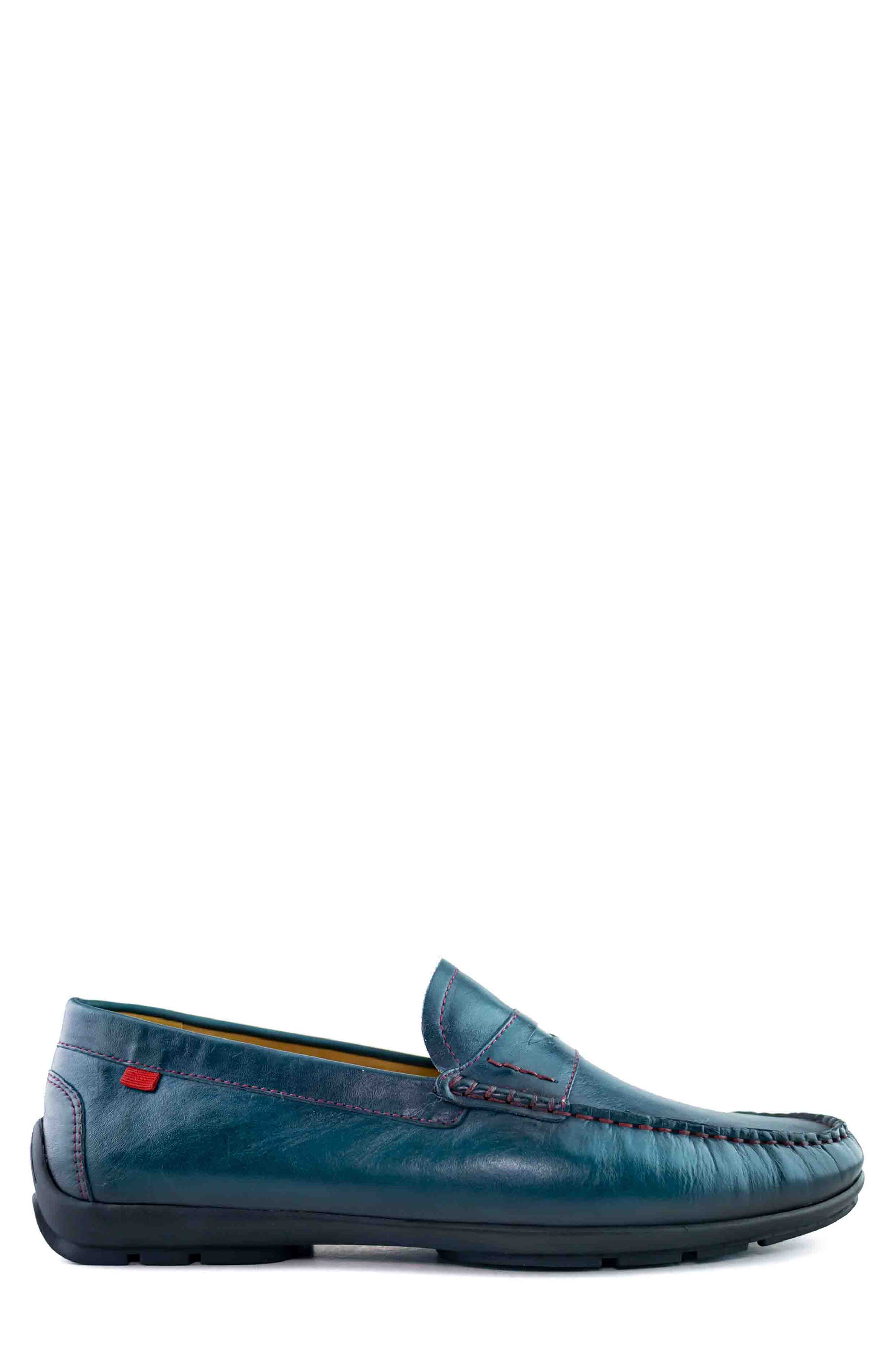 Hamilton Penny Strap Driving Loafer, Alternate, color, NAVY NAPA