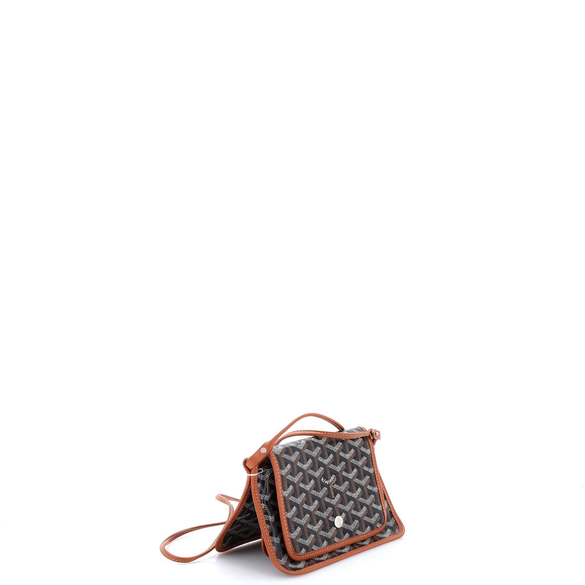 Plumet Clutch Wallet Coated Canvas, Alternate, color, Brown