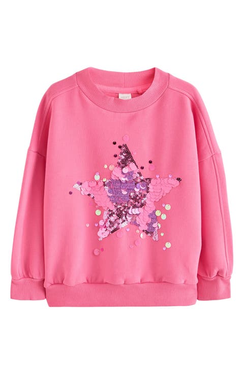 Kids' Sequin Star Sweatshirt