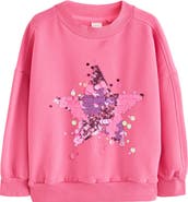 NEXT Kids' Sequin Star Sweatshirt