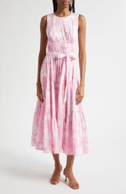 Cinq à Sept Holt Heirloom Petals Belted Midi Dress