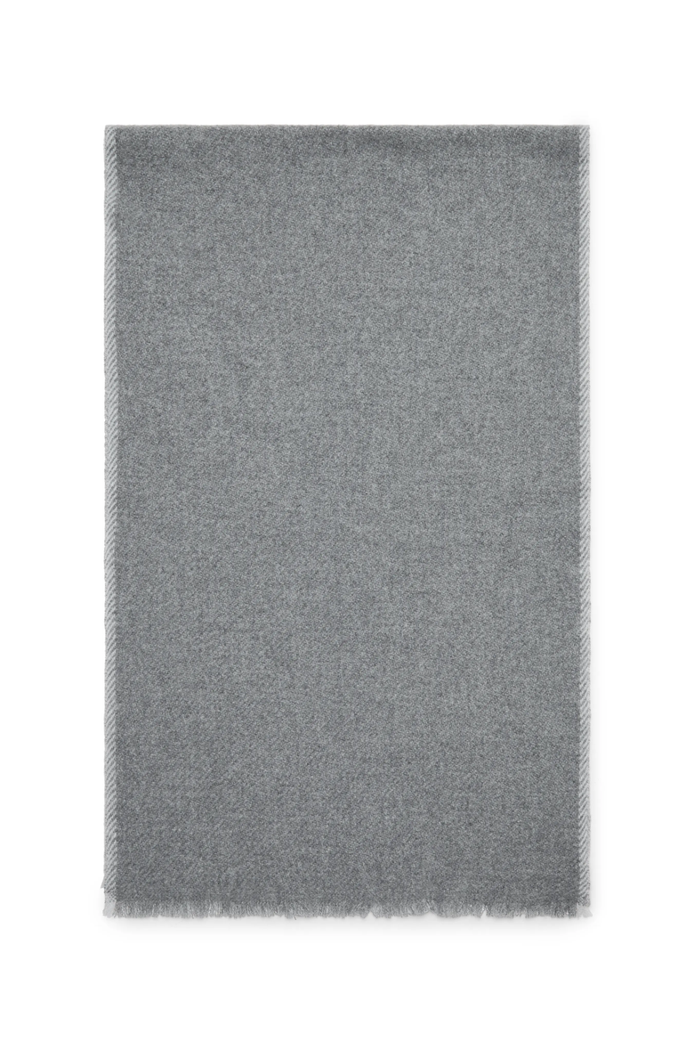 Cashmere diagonal scarf, Main, color, Grey