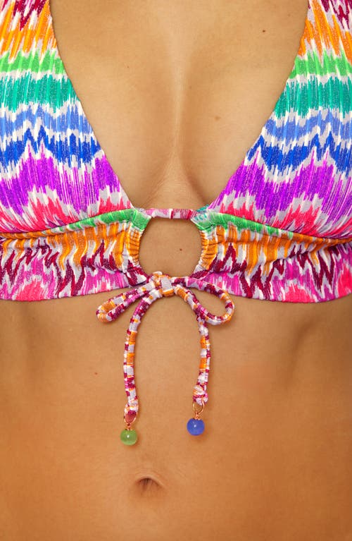 Becca Rio Halter Bikini Top In Multi