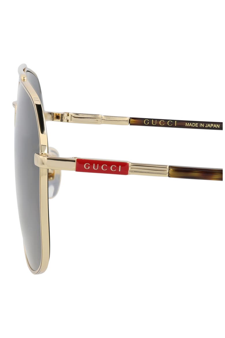 59mm Aviator Sunglasses, Alternate, color, GOLD HAVANA GREY