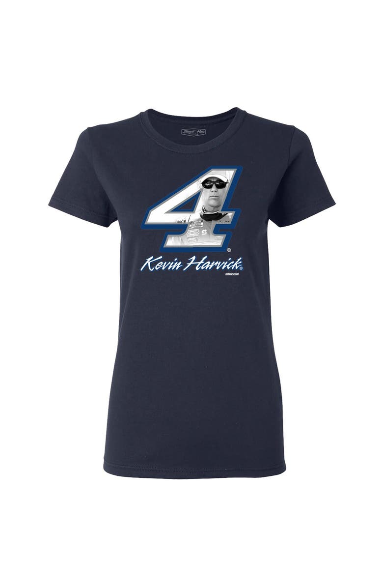 STEWART-HAAS RACING Women's Stewart-Haas Racing Team Collection Navy Kevin Harvick Driver T-Shirt, Alternate, color, Navy