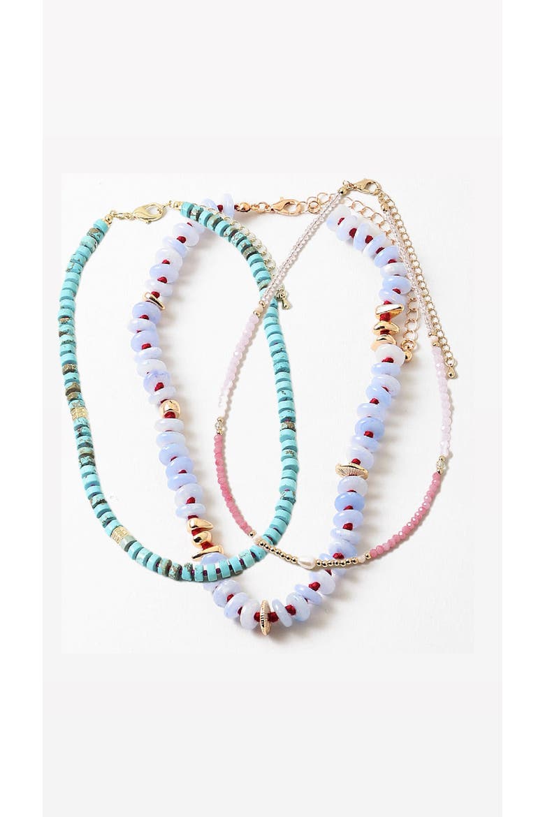 Golden Days Necklace Bundle, Main, color, Blue