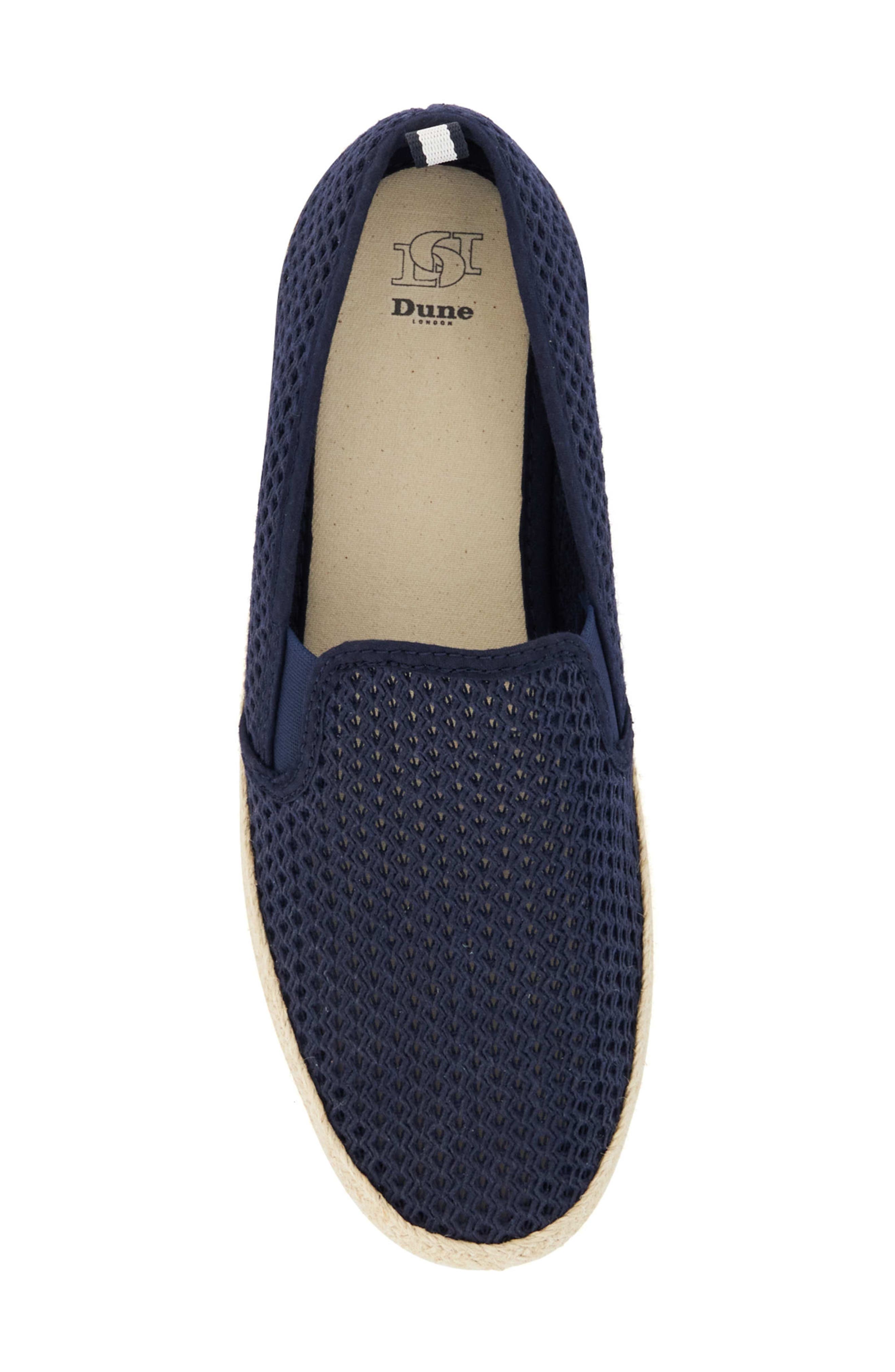 Dune London Fisherr Espadrille Slip-On Shoe, Alternate, color, Navy