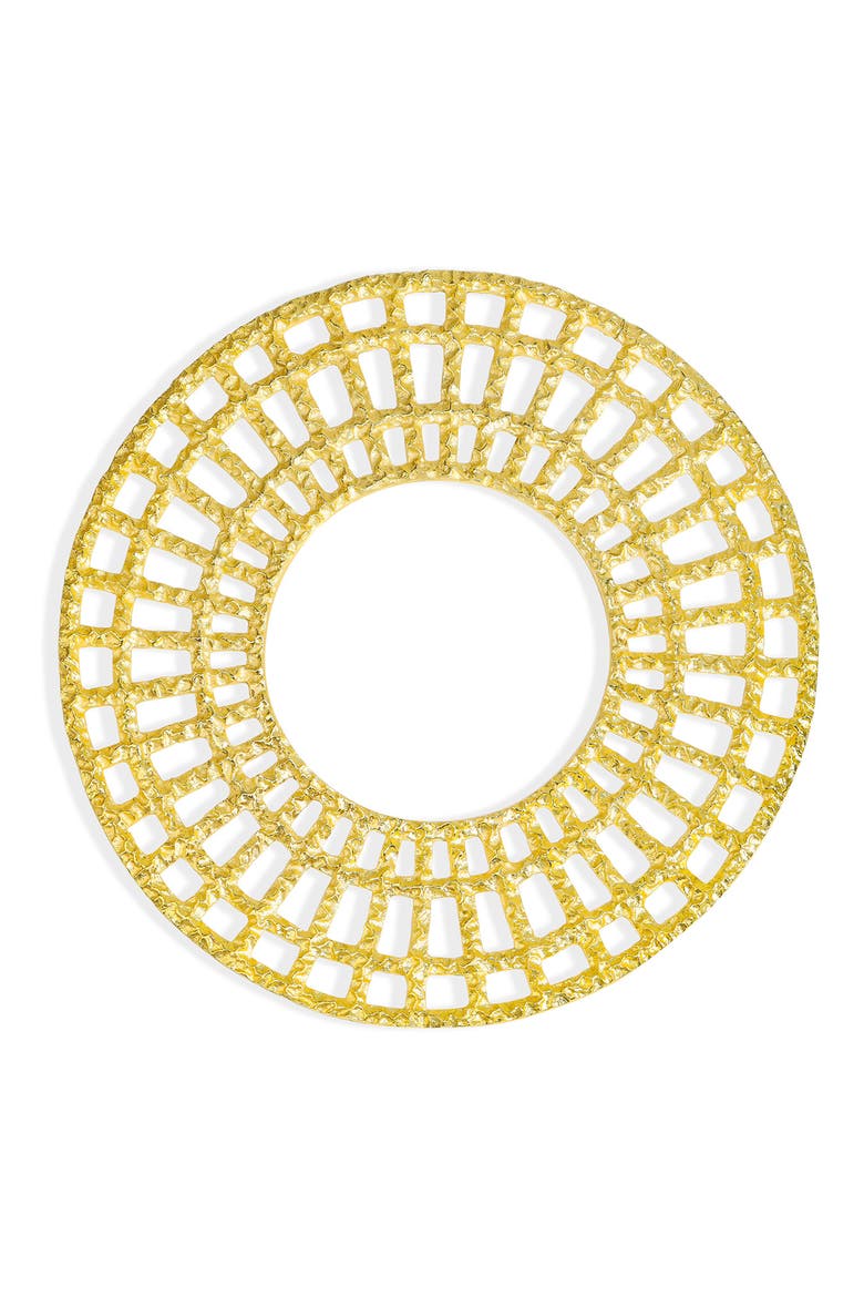 Celestial Lattice Platinum Charger Plate, Main, color, GOLD