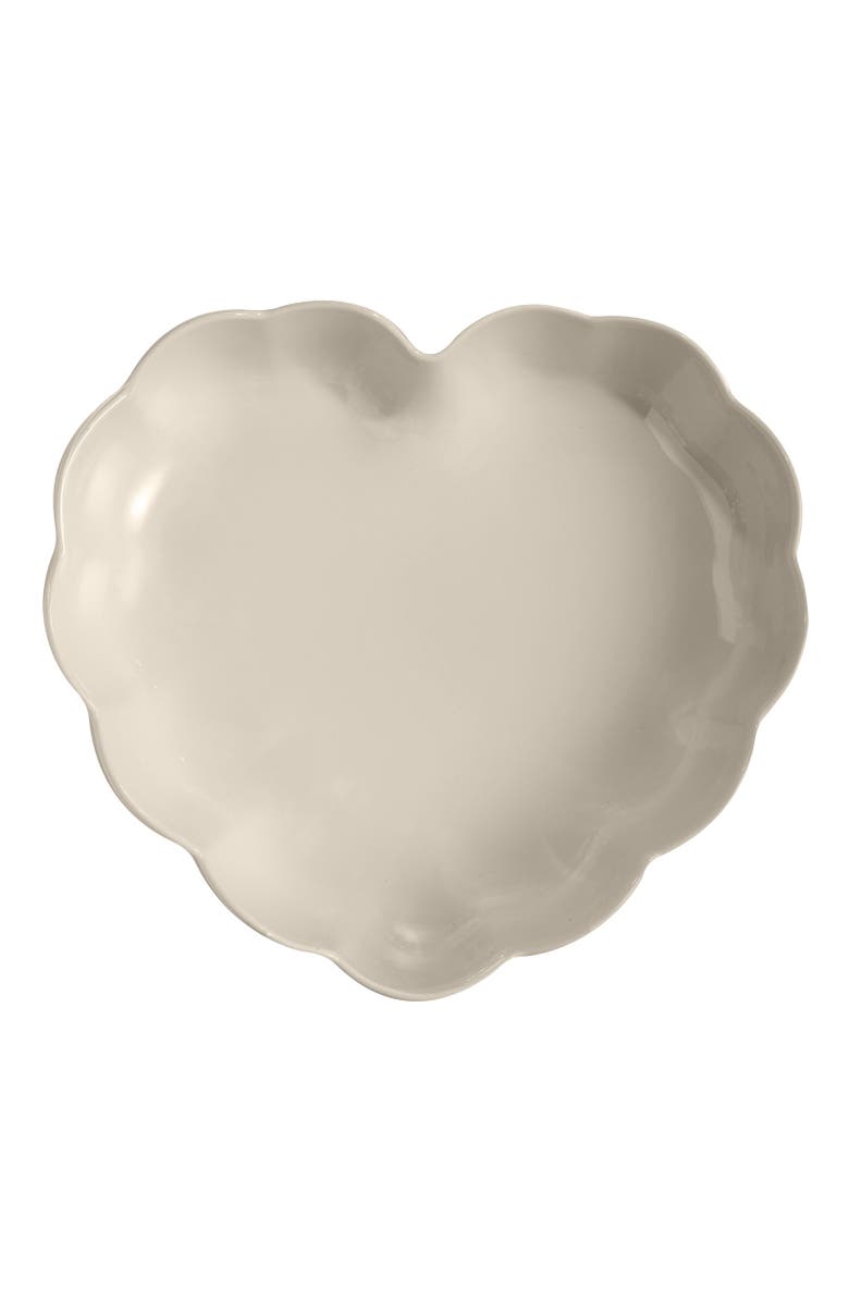 Emile Henry Madeleine Heart Shaped Cake Dish, Alternate, color, Clay