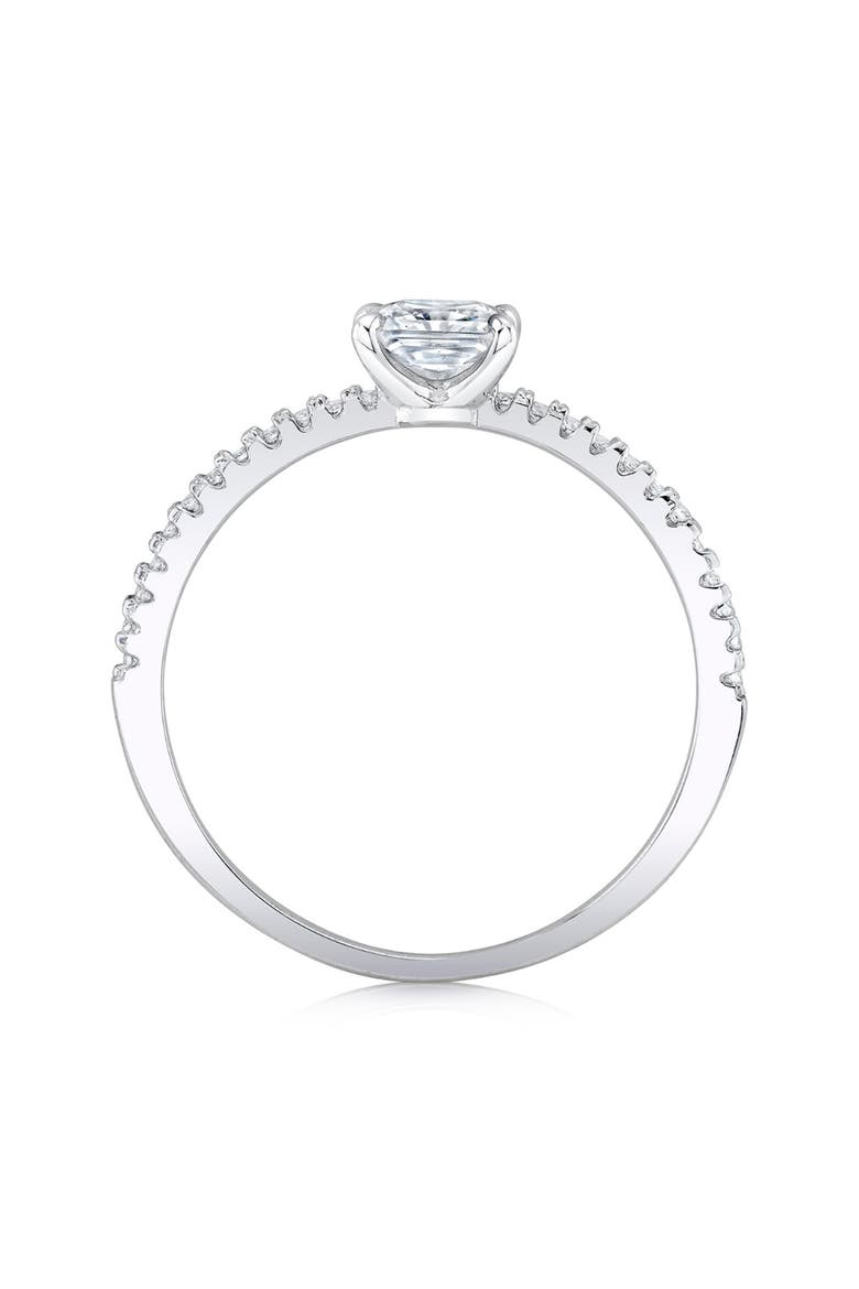 Classic Princess Pav Solitaire Cubic Zirconia Ring, Alternate, color, PURE PLATINUM CLEAR CZ