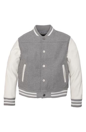 X-ray Xray Kids' Varsity Bomber Jacket In Gray