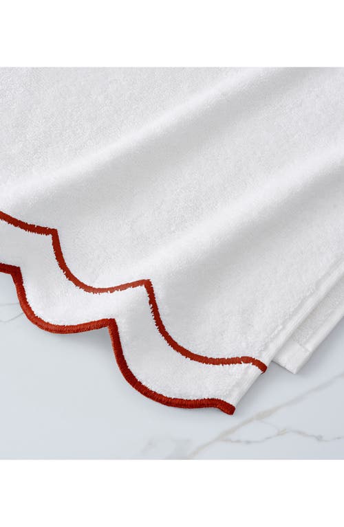 Peri Home Scallop Hand Towel In White