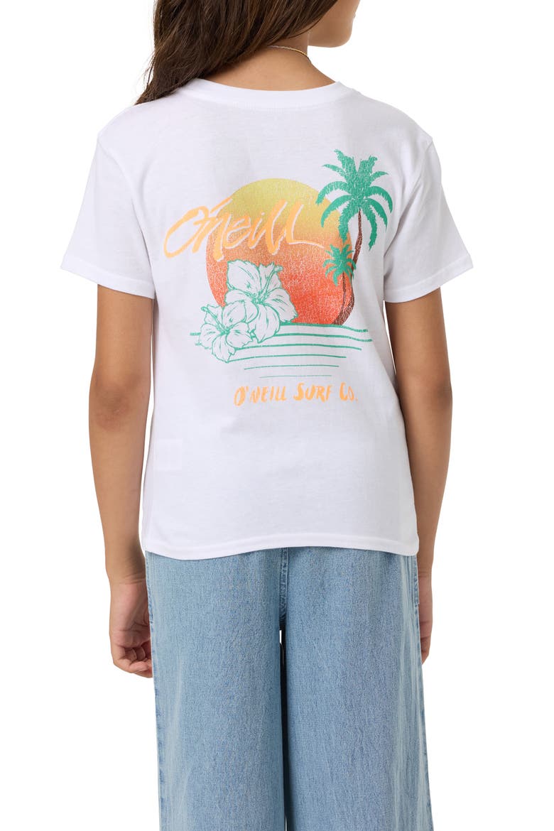 Kids' Surf Angie Cotton Graphic T-Shirt, Alternate, color, WHITE
