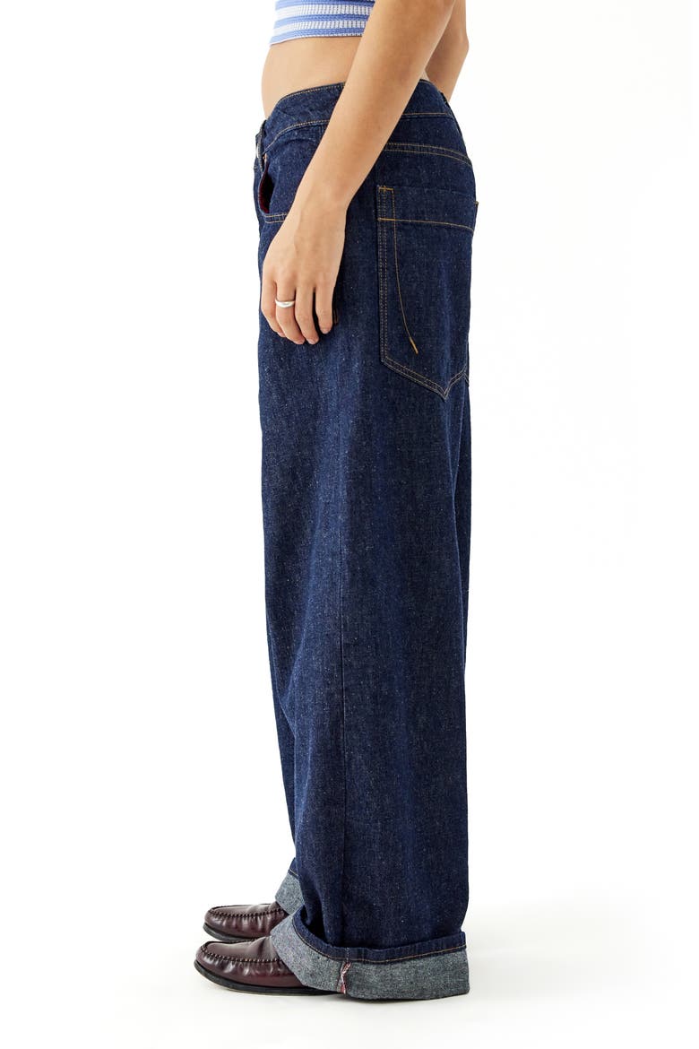 Jaya Low Rise Wide Leg Jeans, Alternate, color, RINSE DENIM