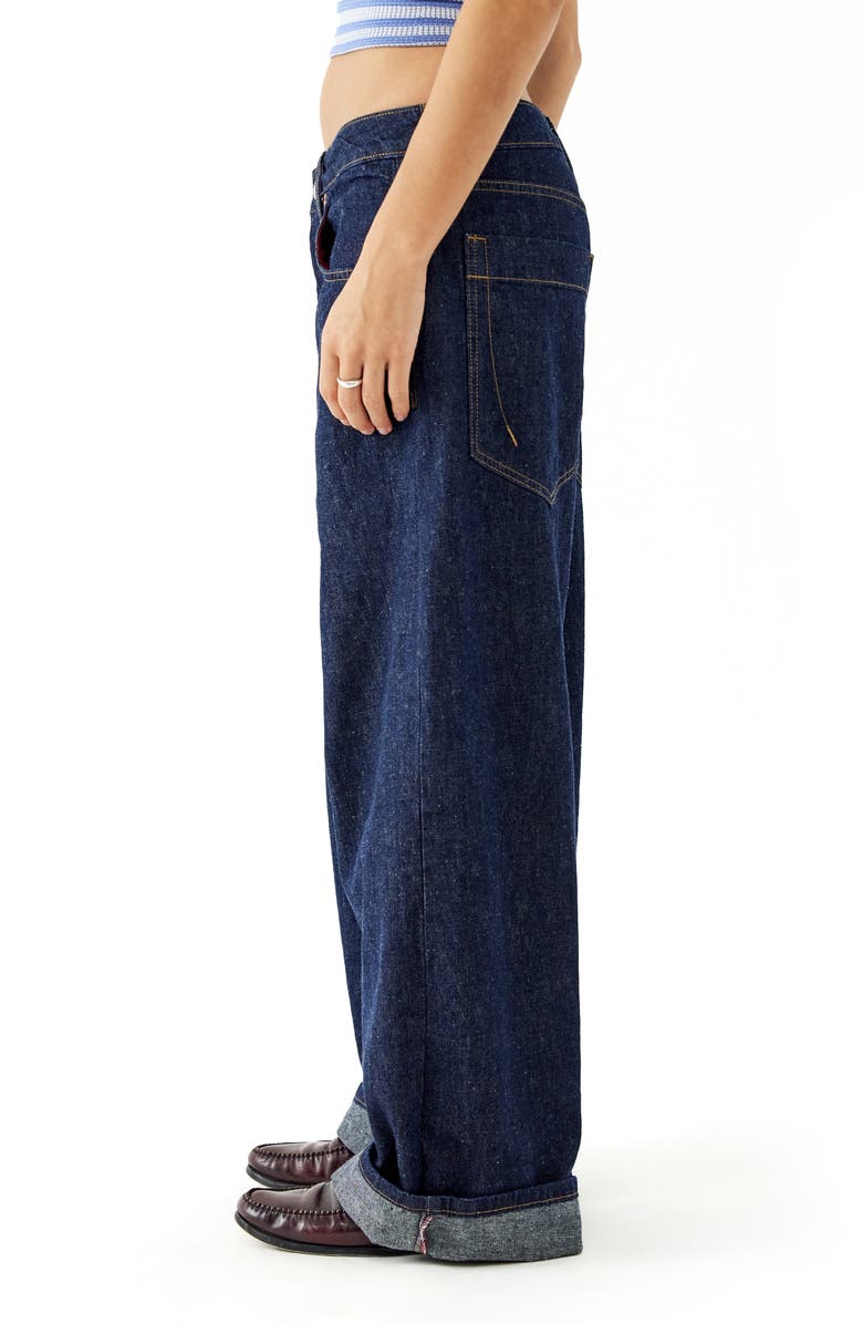 BDG Urban Outfitters Jaya Low Rise Wide Leg Jeans, Alternate, color, Rinse Denim