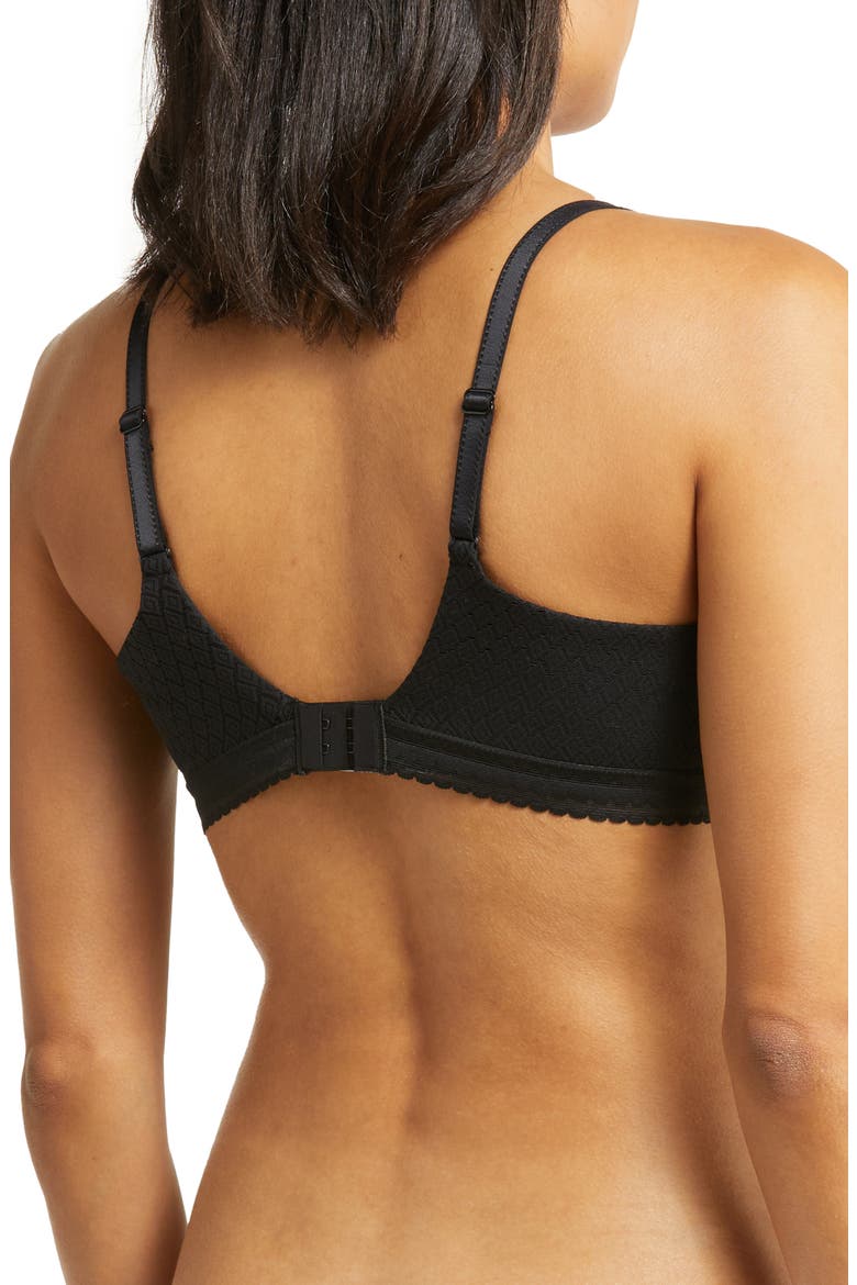 Lucie Lace Sexy Comfort T-Shirt Bra, Alternate, color, BLACK