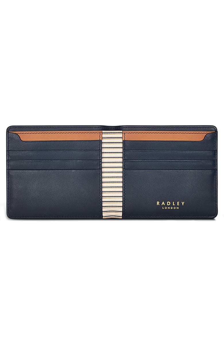 Radley Kentucky Derby Leather Medium Bifold Wallet, Alternate, color, Ink