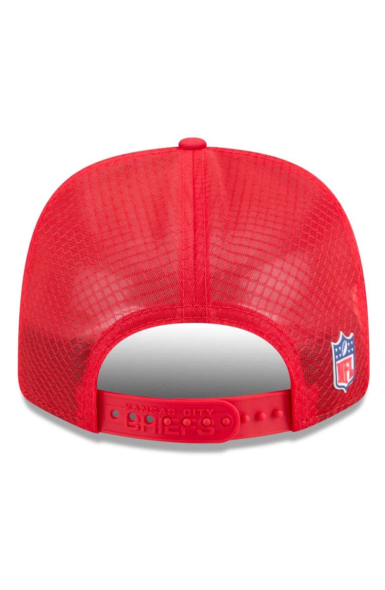 New Era Men's New Era Red Kansas City Chiefs 2025 Sideline 9SEVENTY Trucker Adjustable Hat, Alternate, color, Red