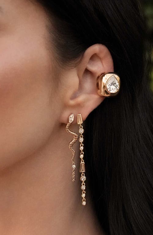 Ettika Brilliant Sparkle Single Ear Cuff In Gold