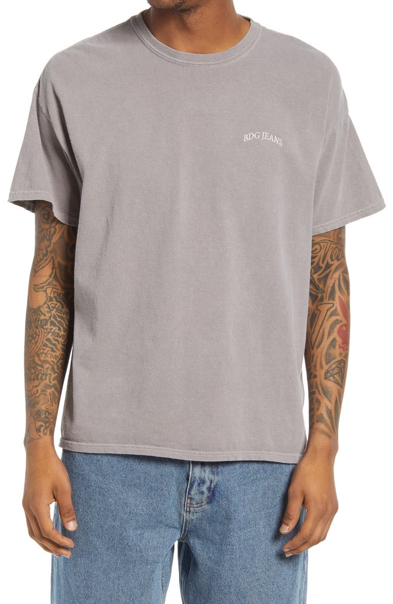 BDG Urban Outfitters Men's Logo Embroidered T-Shirt, Main, color, 