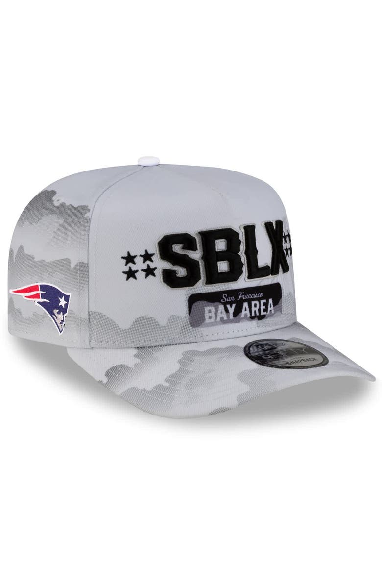 New Era Men's New Era White New England Patriots Super Bowl LX Tarmac 9FIFTY Snapback Hat, Main, color, White