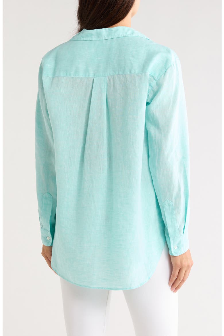 Joedy Boyfriend Cotton Button-Up Shirt, Alternate, color, SEA FOAM
