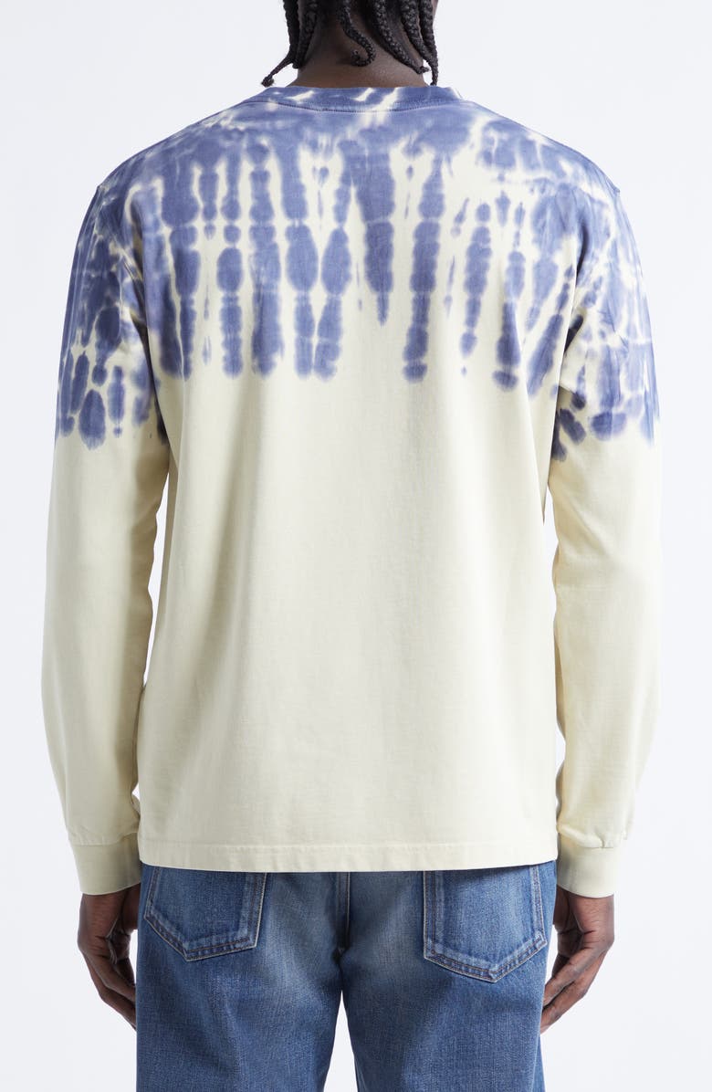 JW Anderson Tie Die Ribbon Anchor Logo T-Shirt, Alternate, color, Ecru/ Navy