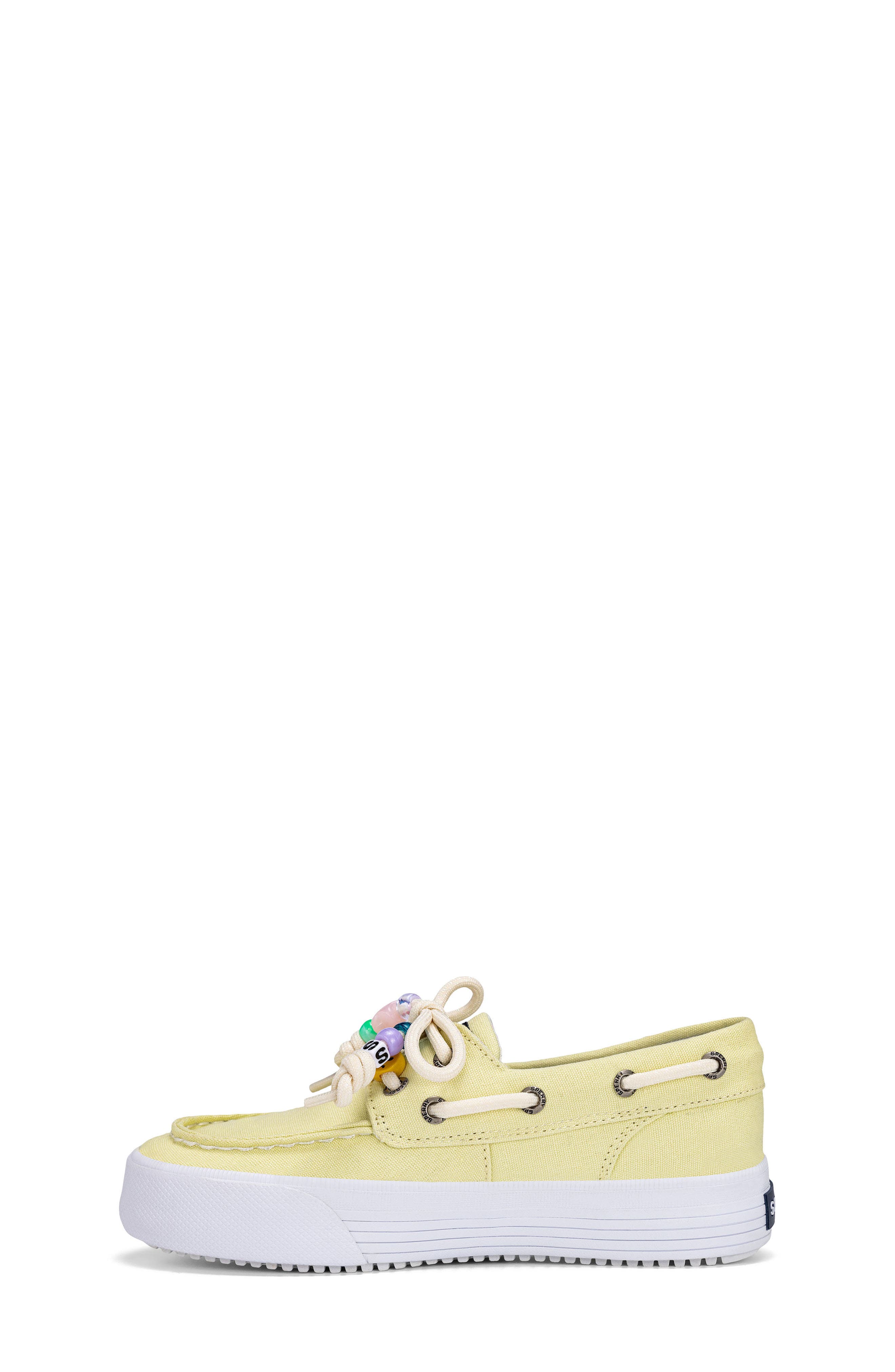 Kids' Bahama Platform Boat Shoe, Alternate, color, LEMON DELIGHT