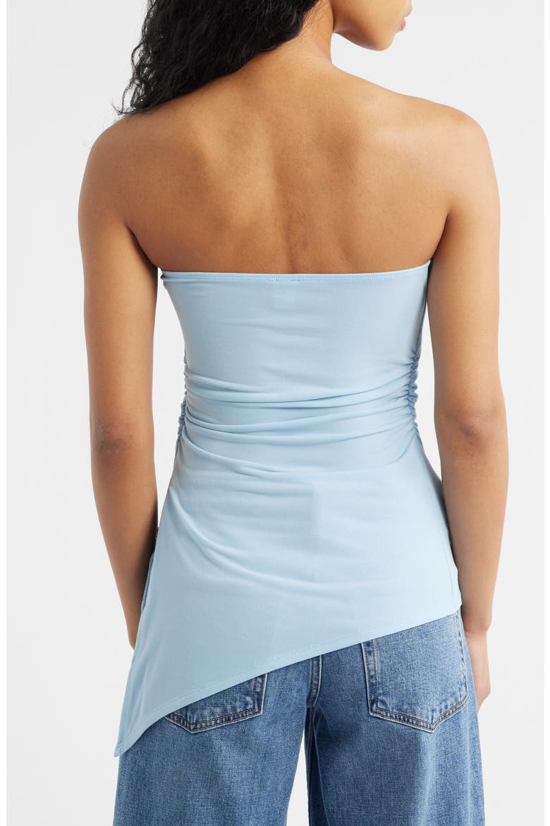 Ines Asymmetric Hem Bandeau Top, Alternate, color, BLUE