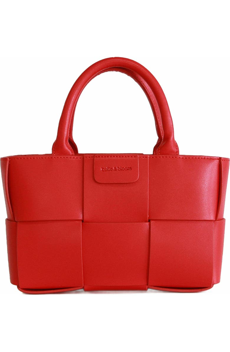 Belle & Bloom Little Love Woven Crossbody Bag, Alternate, color, Red