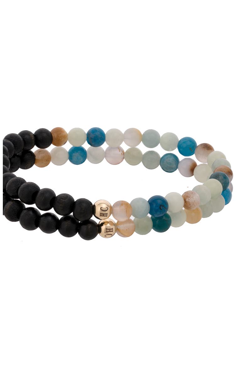 Men's N13 Boss/Confidence Set of 2 Healer's Bracelets, Alternate, color, BLACK