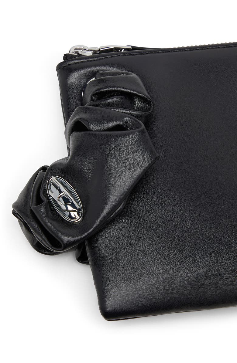 DIESEL<sup>®</sup> GRAB-D 2.0 Faux Leather Zip Pouch, Alternate, color, Black