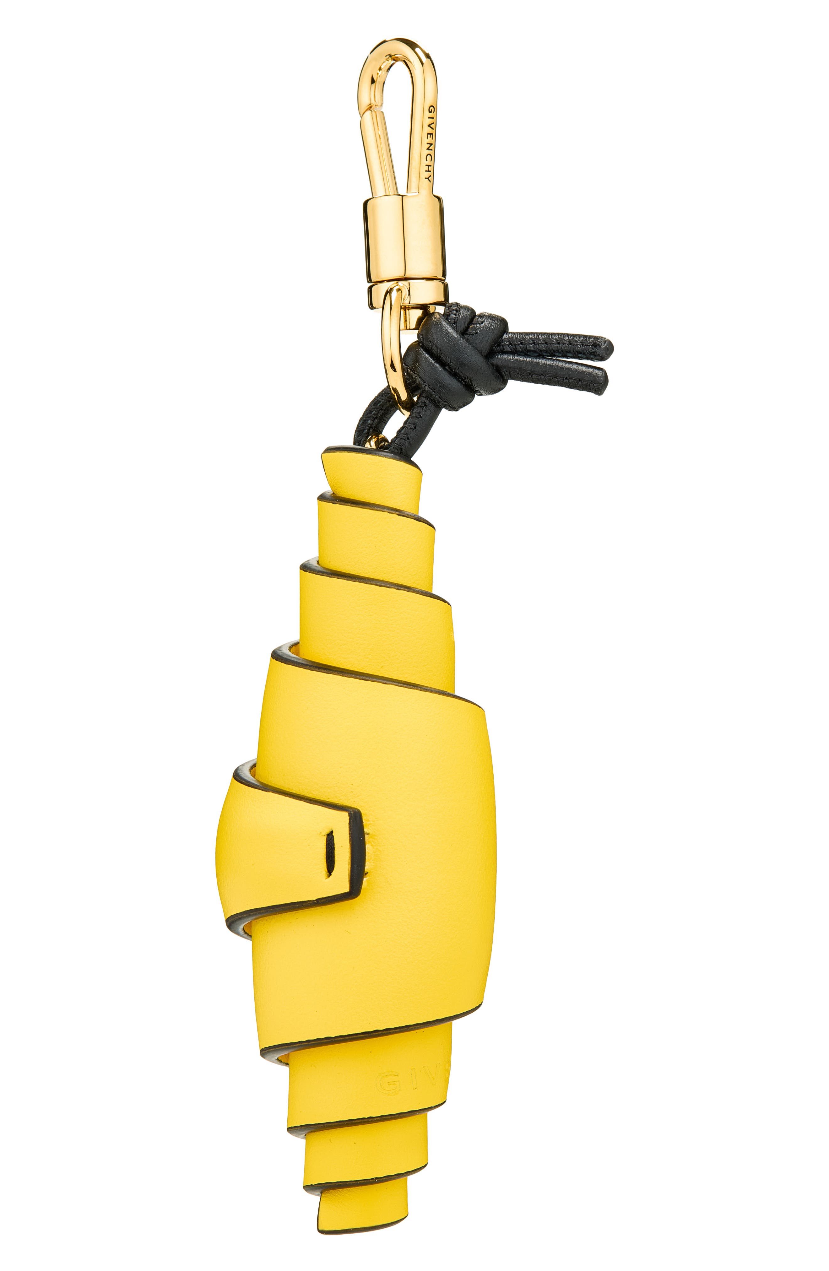 Lucky Charms Croissant Bag Charm, Main, color, GOLDEN YELLOW