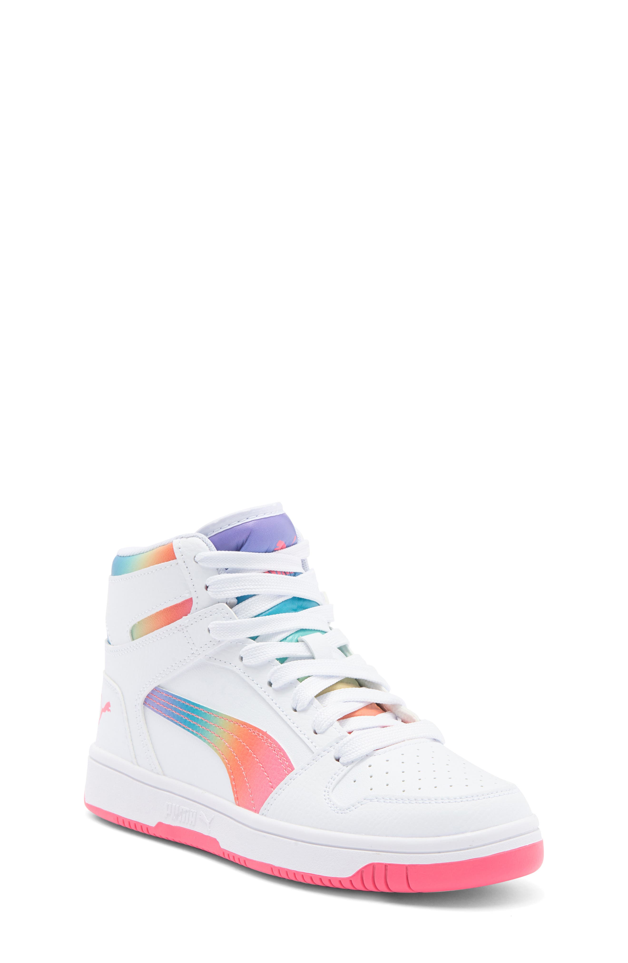 PUMA Kids' Rebound Layup Sneaker, Main, color, 