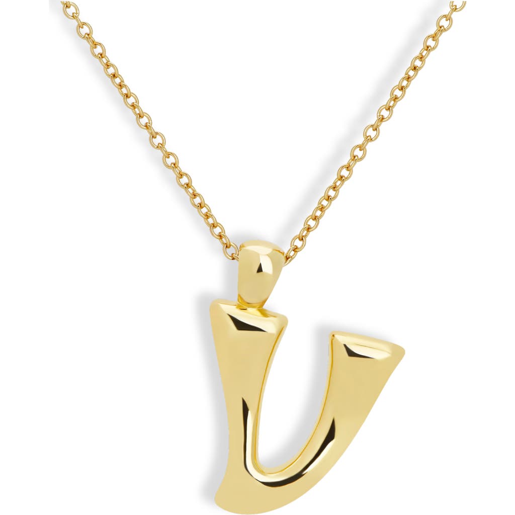MOD AND JO Blake Bubble Letter Pendant Necklace in V  product