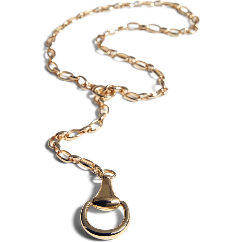 Mango Pendant Necklace In Gold