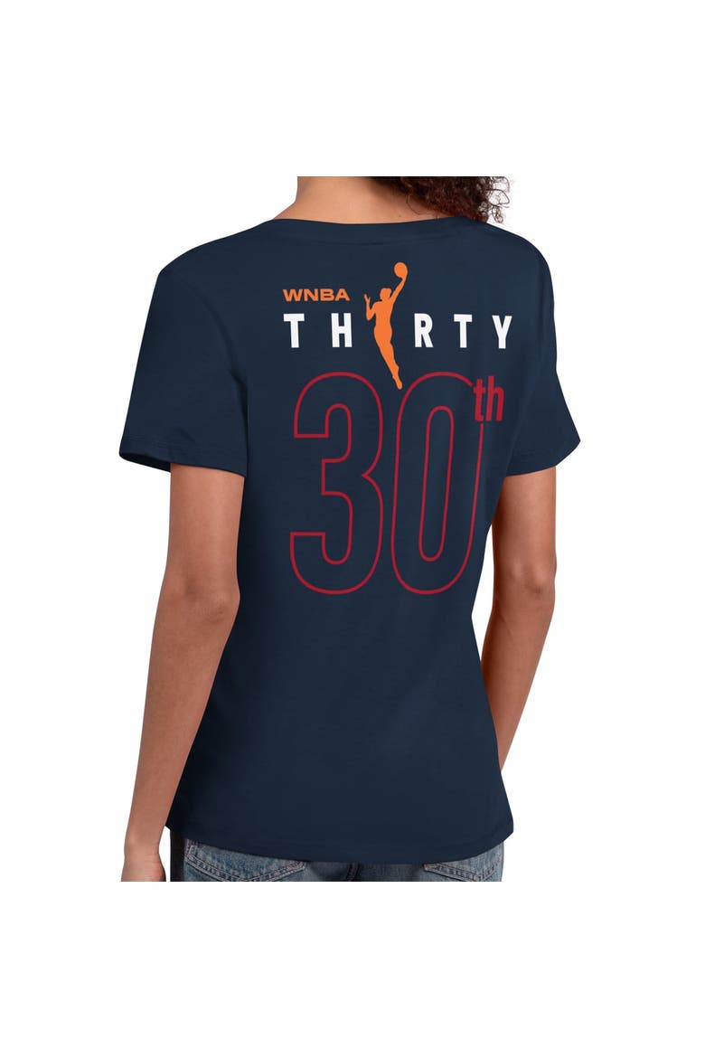 Women's Starter  Navy Indiana Fever WNBA 30th Anniversary Scoop Neck T-Shirt, Alternate, color, Navy