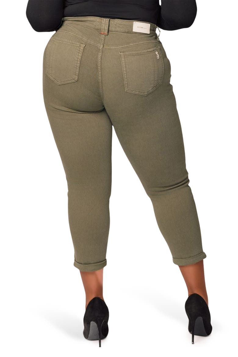 Boyfriend Jeans, Alternate, color, EVERGREEN